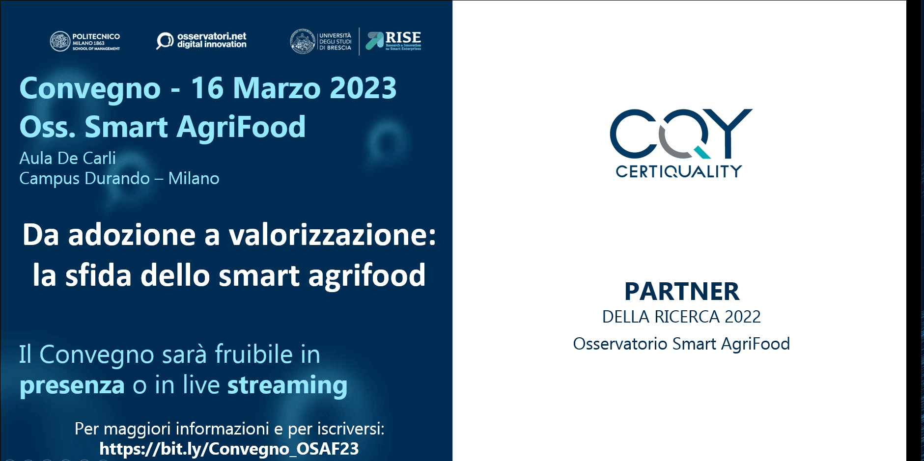 Da adozione a valorizzazione: la sfida dello Smart Agrifood